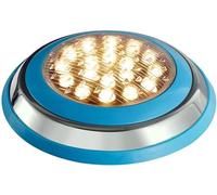HynJGih Ring Fountain Underwater Light, Submersible LED Colorful Pool Light, Pool Sidewall Light, Multi Color Choice(Warm White)
