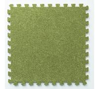 HynJGih Square Interlocking Foam Puzzle Rug, 32PCS, Plush Climbing Mat, Non-Slip Area Rugs(Green)