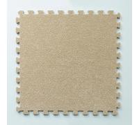 HynJGih Square Interlocking Foam Puzzle Rug, 32PCS, Plush Climbing Mat, Non-Slip Area Rugs(Light Coffee)