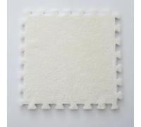 HynJGih Square Plush Foam Floor Cushion, Washable DIY Interlocking Square Floor Cushion, Non-Slip Foam Patchwork Carpet(White,20pcs)