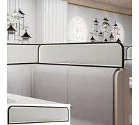 HynJGih Stainless Steel Dividers For Dining Areas, Translucent Privacy Countertop Partition Panels For Restaurant(Schwarz,45x50cm/17.71x19.68in)