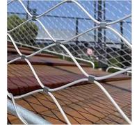 HynJGih Stainless Steel Rope Wire Mesh 3mm Thick High Altitude Anti-Fall Net,Flexible 304 Stainless Steel Wire Rope Netting,Balcony Safety Guard Protective Net for Zoo Cage Fence, Balcony, Stair(1x1m)