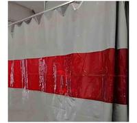 HynJGih Welding Blankets, Screens w/Red Transparent View Window, Fireproof Flame Retardant(6X3 M/19.7x9.8 ft)