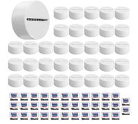 HYNNIO 35-Pack 3D Night LED Light Lamp Base, Includes Remote Control USB Cable, 16 Colors LED Base Decoration Maison Decorative Night Lights for Bedroom Child Room Living Room Bar (35-Pack White)