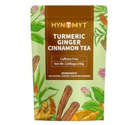 HYNTMYT Turmeric Ginger Cinnamon Tea Bags 120 Teabags | Bulk Buy for Office, Home & Catering | Turmeric Roots + Ginger Roots + Cinnamon | Caffeine Free | Compostable Tea Bags | Resealable Pouch