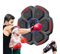 HYNXM Music Boxing Machine, Bluetooth Smart Boxing Training Machine with LED Lights, 2 Pairs Boxing Gloves, 9 Speeds & Modes, Reflex Training Suitable for Home,Office,Gym,Fun Fitness Equipment