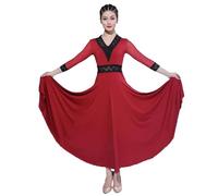 Hynyjxjy ,a,3XL,Ballroom Dance Dresses for Training Tango Salsa Dancing Clothes for Women Waltz Dancewear Foxtrot Dancing Costumes
