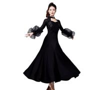 Hynyjxjy Black,XL, Tango Modern Dancing Costumes Ballroom Dance Dresses for Women Waltz Dance Outfit Social Dancing Clothes Great Swing