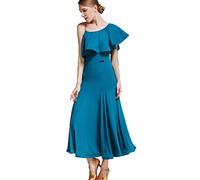 Hynyjxjy ,Blue,XL, Ballroom Dancing Dresses for Women Waltz Performance Dancing Outfit Tango Dance Clothes Foxtrot Dance Wear Great Swing