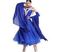 Hynyjxjy C,3XL, Ballroom Dancing Dresses for Women Backless Modern Dance Clothes Waltz Performance Costumes Flamenco Dance Outfit