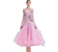 Hynyjxjy C,L, Decals Ballroom Dance Dresses Tango Salsa Dancewear for Women Waltz Dancing Outfit Foxtrot Competition Dancing Clothes