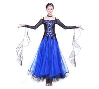 Hynyjxjy D,M, Women's Ballroom Dancing Dresses Waltz Competition Dancewear Flamenco Dance Clothes Tango Dancing Outfit with Strass
