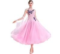 Hynyjxjy D,XL, Ballroom Dancing Competition Dresses Women's Waltz Dancing Outfit Modern Dance Costumes with Strass Foxtrot Clothes