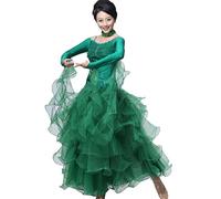 Hynyjxjy ,f,L, Ballroom Dancing Dresses for Women Tango Dancing Clothes Waltz Foxtrot Performance Dancewear Modern Dance Costumes