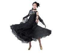 Hynyjxjy F,S, Women's Backless Ballroom Dancing Dresses Tango Dancing Outfit Waltz Performance Dance Clothes Flamenco Dance Costume