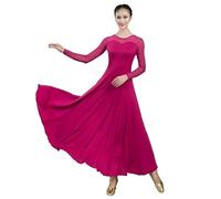 Hynyjxjy G,S, Women's Ballroom Dance Dresses Modern Dancing Costumes Waltz Training Dance Clothes Tango Dancing Outfit Great Swing