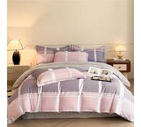 Hynyjxjy H,1.8m, Queen Size Sheet Set Bed Set for Girls Teens Men Women Bedroom Decor 100% Cotton Soft Durable Bedding 4-Piece Set