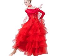 Hynyjxjy ,i,S, Ballroom Dancing Dresses for Women Tango Dancing Clothes Waltz Foxtrot Performance Dancewear Modern Dance Costumes