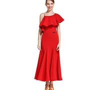 Hynyjxjy ,Red,M, Ballroom Dancing Dresses for Women Waltz Performance Dancing Outfit Tango Dance Clothes Foxtrot Dance Wear Great Swing