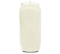 Hyoola 7 Day White Memorial Candles - 1 Pack Grave Candles for Religious, Memory, Vigil and Emergency Use - 100% Vegetable Oil Wax in Plastic Jar Container