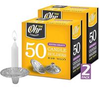 Hyoola OHR Extra Heavy Disposable Aluminium Foil Candle Holder, Drip Cup Bobeches - 2 Pack - 100 Pieces