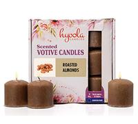 HYOOLA Scented Votive Candles - Roasted Almonds Votive Candles Scented -12 Hour Burn Time - 9 Pack - European Made