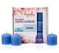 Hyoola Scented Votive Candles - Wellness Votive Candles Scented -12 Hour Burn Time - 9 Pack - European Made