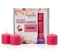 HYOOLA Scented Votive Candles - Wildcherry Votive Candles Scented -12 Hour Burn Time - 9 Pack - European Made