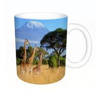 HYOSXC Coffee Mug Funny Mug,Native American,Classic Traditional Aztec Pattern Image with Bird Flowe,Tea Cup Cup Gift Birthday Work Office Christmas Printed Coffee Cup 11Oz Cups 330ml Large Coffee Mug