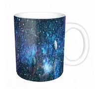 HYOSXC Coffee Mug Funny Mug,Plant Design, Exquisite Purple and White Flowers with Complex Petals on,Tea Cup Cup Gift Birthday Work Office Christmas Printed Coffee Cup 11Oz Cups 330ml Large Coffee Mug