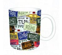 HYOSXC Coffee Mug Funny Mug,Vintage Still Life with Spyglass Sextant Compass and Old Map,Tea Cup Cup Gift Birthday Work Office Christmas Printed Coffee Cup 11Oz Cups 330ml Large Coffee Mug