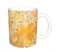 HYOSXW Coffee Mug Funny Mug,Art, Quartet of red Poppies with Rich Petals on Dramatic Black White ba,Tea Cup Cup Gift Birthday Work Office Christmas Printed Coffee Cup 11Oz Cups 330ml Large Coffee Mug