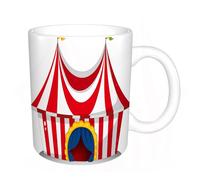 HYOSXW Coffee Mug Funny Mug,Circus, Nine Colorful Clowns in Different Costumes and Expressions, car,Tea Cup Cup Gift Birthday Work Office Christmas Printed Coffee Cup 11Oz Cups 330ml Large Coffee Mug
