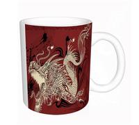 HYOSXW Coffee Mug Funny Mug,Dragon, the Life and Death Confrontation Between Twin Evil Dragons,Tea Cup Cup Gift Birthday Work Office Christmas Printed Coffee Cup 11Oz Cups 330ml Large Coffee Mug