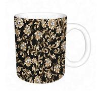 HYOSXW Coffee Mug Funny Mug,Floral, Poppy Flowers Bright Petals with Past Buds,Tea Cup Cup Gift Birthday Work Office Christmas Printed Coffee Cup 11Oz Cups 330ml Large Coffee Mug