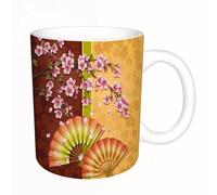 HYOSXW Coffee Mug Funny Mug,Floral, Stylized Watercolor Shabby Chic Petals of Nature in Soft Tones,Tea Cup Cup Gift Birthday Work Office Christmas Printed Coffee Cup 11Oz Cups 330ml Large Coffee Mug