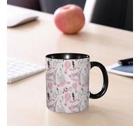 HYOSXW Coffee Mug Funny Mug,Paris, Flowers of the Eiffel Tower of the Dove of1,Tea Cup Cup Gift Birthday Work Office Christmas Printed Coffee Cup 11Oz Cups 330ml Large Coffee Mug