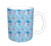 HYOSXW Coffee Mug Funny Mug,Union Jack Logo in Clear Color Blocks,Tea Cup Cup Gift Birthday Work Office Christmas Printed Coffee Cup 11Oz Cups 330ml Large Coffee Mug