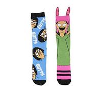Hyp Bob's Burgers Tina and Louise Crew Socks 2 Pair Pack, Multi, One Size