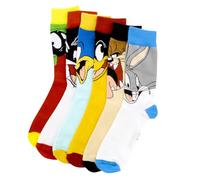 Hyp Looney Tunes Characters 6-Pack Crew Socks