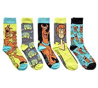 Hyp Scooby Doo Shaggy and The Mystery Machine Men's Crew Socks 5 Pair Pack