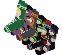 Hyp South Park Character 6-Pack Crew Socks, Multi, One size