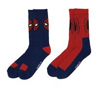Hyp Spiderman Marvel Comics Men's 2 Pack Athletic Crew Socks