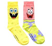 Hyp Spongebob Squarepants and Patrick Men's Crew Socks 2 Pair Pack