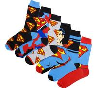 Hyp Superman Iconic Logos 6-Pack Crew Socks