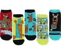 Hyp Womens Scooby Doo Socks - 5 Pack Low Cut Scooby Socks - Scooby-Doo and the Mystery Machine - Shoe Size 4-10, Brown, M