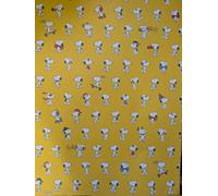 Hypa Officially Licensed Peanuts Snoopy Yellow Gift Wrap Wrapping Paper 1 Sheet Folded