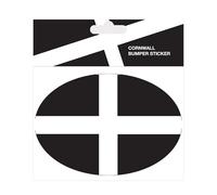 Hypa Oval Cornwall Kernow Flag Car Bumper Sticker