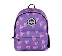 hype Backpack 18L Purple/Pink Glitter Scribble Hearts ZSLR-326