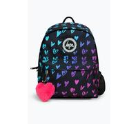 Hype Black Scribble Hearts Iconic Girls School Backpack Laptop Sleeve 18L